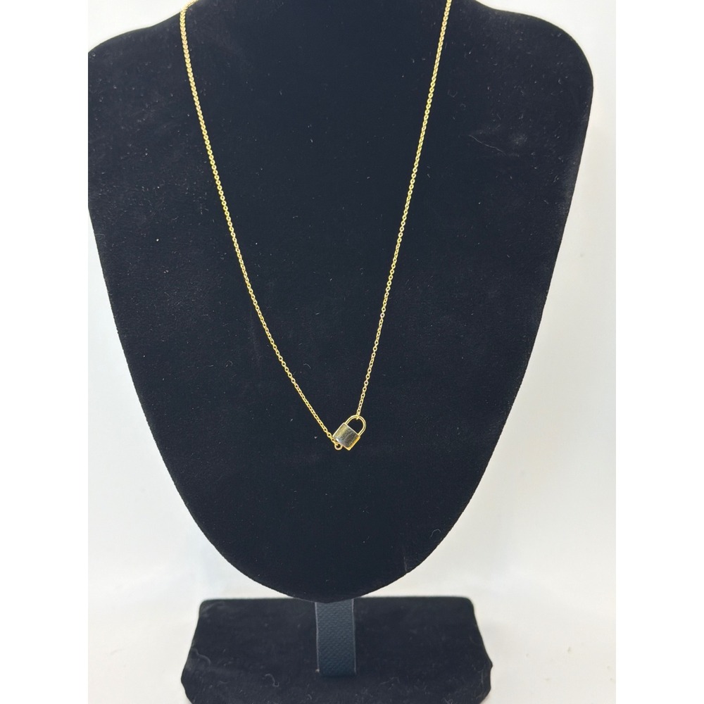Thatch Jewelry 14/20 Gold Filled Dainty Lock Padlock Pendant Necklace 18 inch